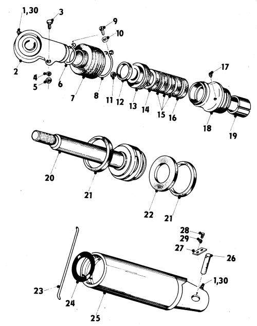 Hydraulický valec sklopný