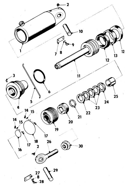 Hydraulický valec sklopný