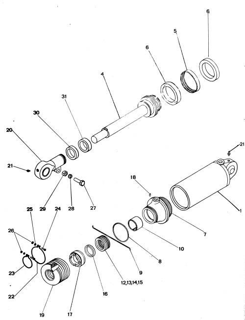 Hydraulický valec kompl.