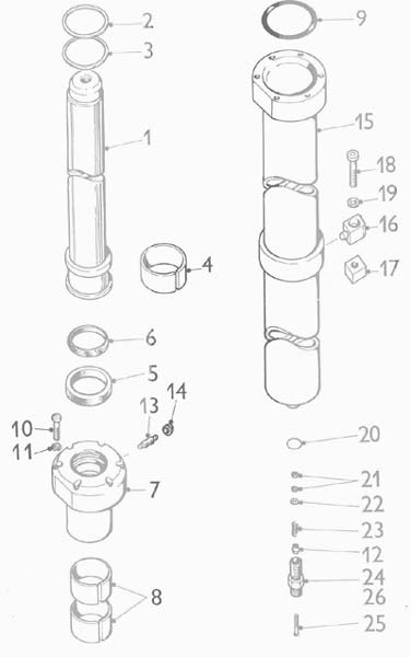 Hydraulický válec zdvihací 2,7m