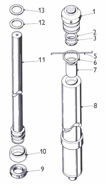 Hydraulický válec zdvihací kompl. 3,3m