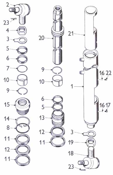 Hydraulický válec servořízení kompl.